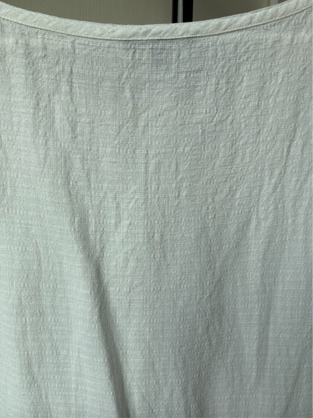 Eileen Fisher Petite White Linen-Blend Woven Sleeveless Shell - Size LP - Picture 6 of 8